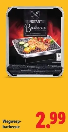 Aanbieding: Wegwerpbarbecue