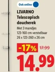 Aanbieding: Telescopisch doucherek