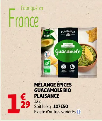 Promotie: Mélange épices guacamole bio