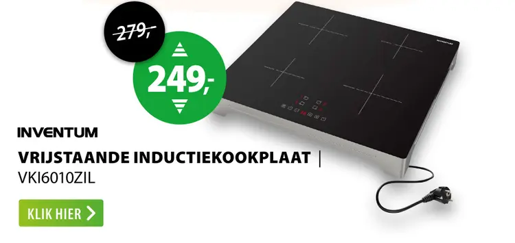 Aanbieding: Vrijstaande inductiekookplaat