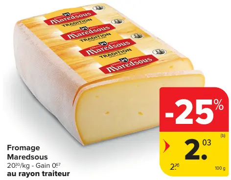 Offre: Fromage