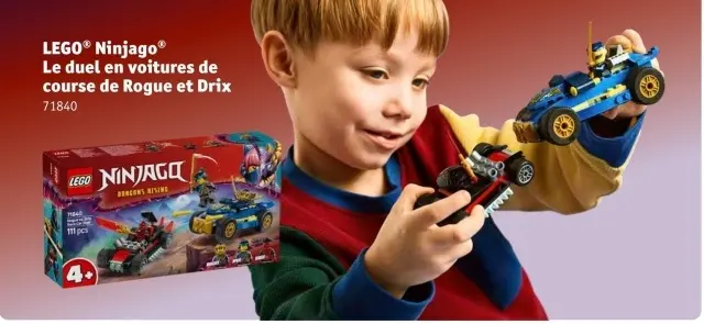 Offre: Ninjago Le duel en voitures de course de Rogu
