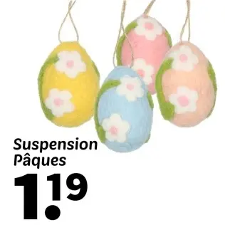 Offre: Suspension Pâques