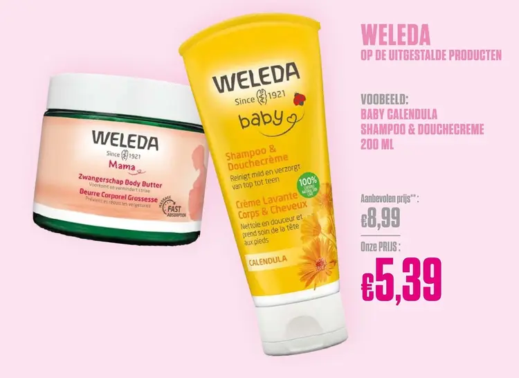 Promotie: Baby Calendula Shampoo & Douchecrème