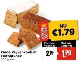Aanbieding: Oude Wijvenkoek of Ontbijtkoek
