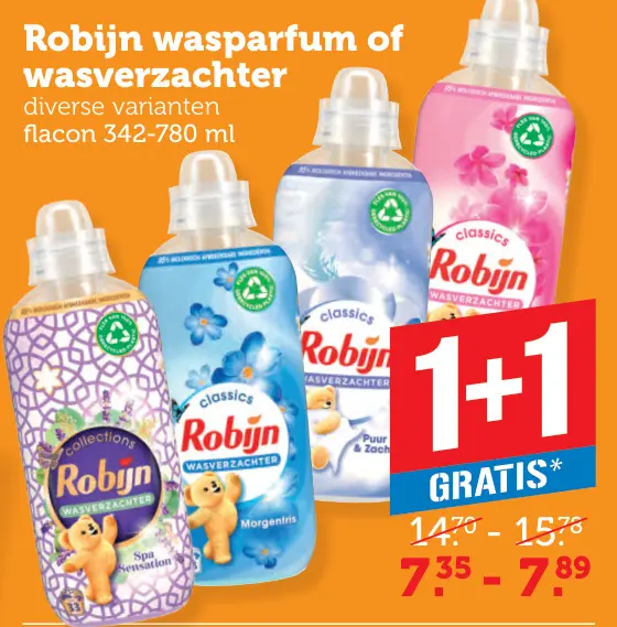 Aanbieding: wasparfum of wasverzachter