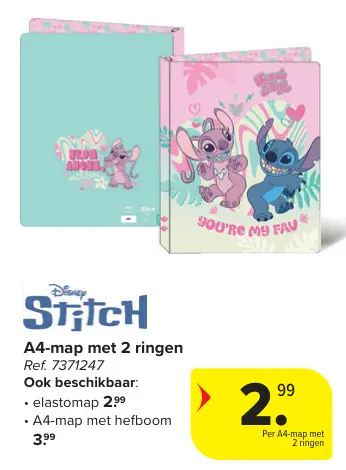 Promotie: A4-map met 2 ringen