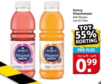 Aanbieding: Sourcy Vitaminwater
