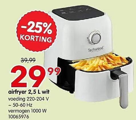 Promotie: airfryer