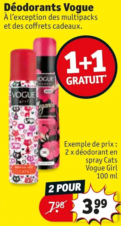 Offre: Déodorants