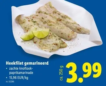 Promotie: Heekfilet gemarineerd