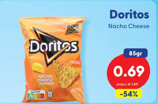 Aanbieding: Doritos Nacho Cheese
