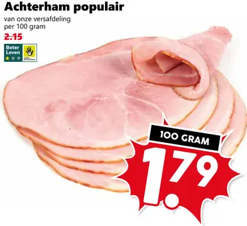 Aanbieding: Achterham populair