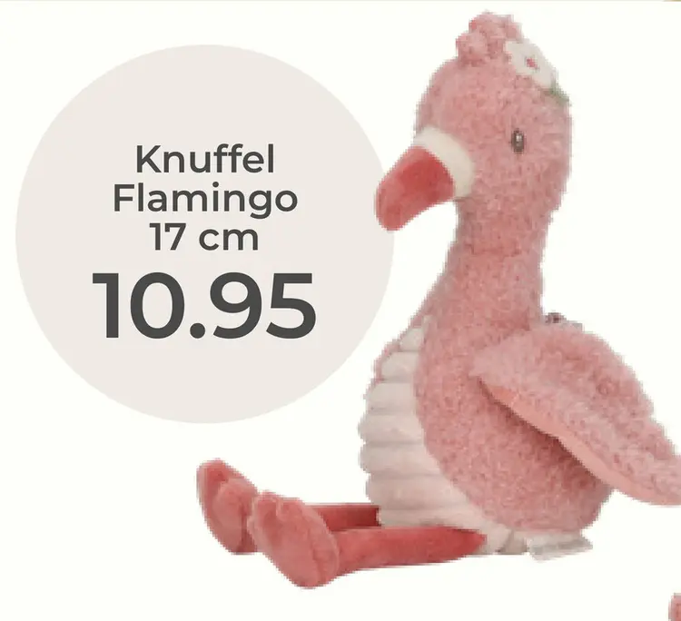 Aanbieding: Knuffel Flamingo
