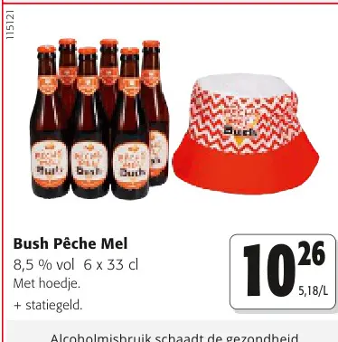 Promotie: Bush Pêche Mel