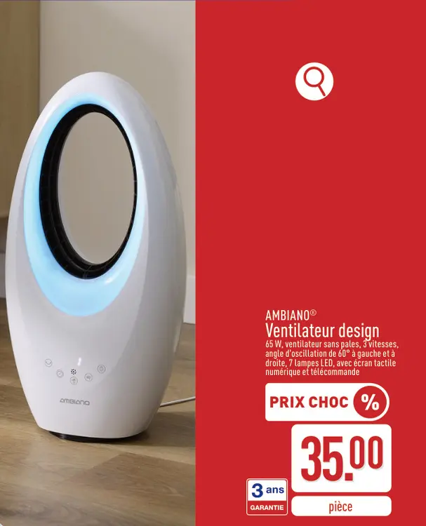Offre: Ventilateur design