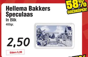 Aanbieding: Hellema Bakkers Speculaas In Blik