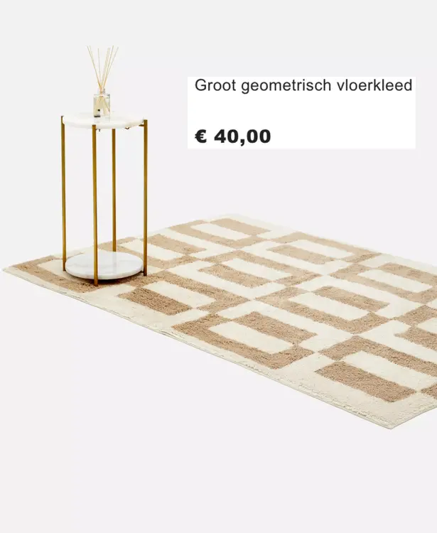 Promotie: Groot geometrisch vloerkleed