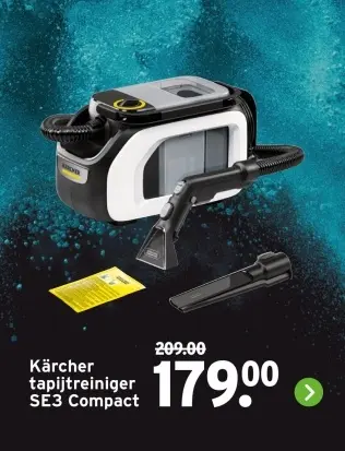Aanbieding: tapijtreiniger SE3 Compact