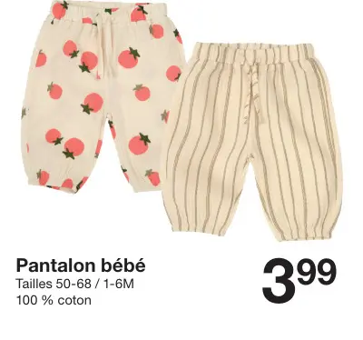 Offre: Pantalon bébé