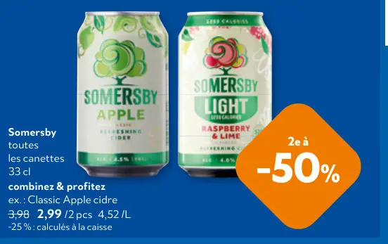 Offre: Cidre en canettes