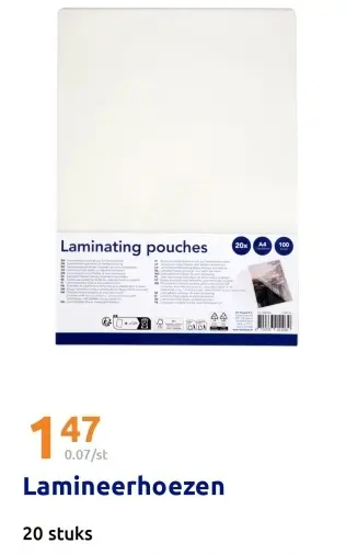 Aanbieding: Lamineerhoezen