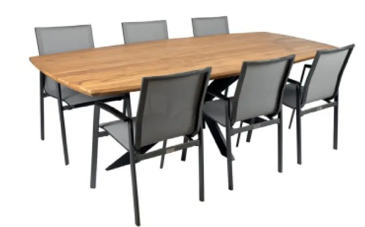 Promotie: Tuintafel met 6 stoelen