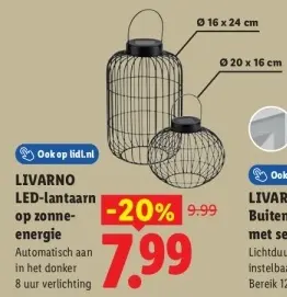 Aanbieding: LED-lantaarn op zonne-energie