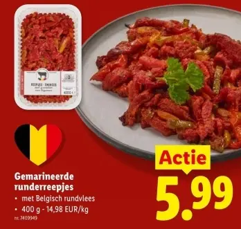 Promotie: Gemarineerde runderreepjes