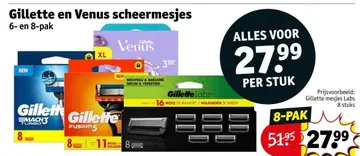 Aanbieding: Gillette en Venus scheermesjes