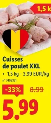 Offre: Cuisses de poulet XXL