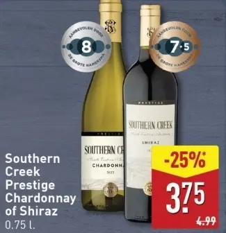 Aanbieding: Southern Creek Prestige Chardonnay of Shiraz