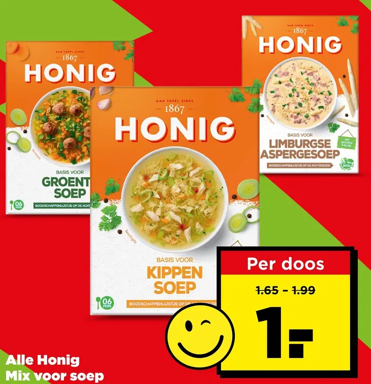 Aanbieding: Honig Mix voor soep