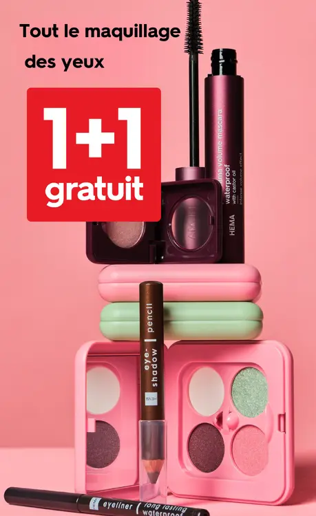 Offre: Tout le maquillage des yeux