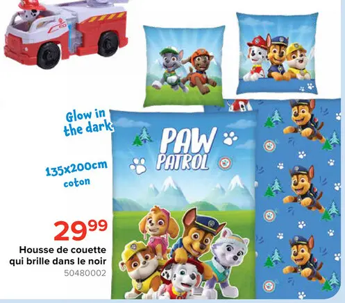 Offre: Housse de couette qui brille dans le noir