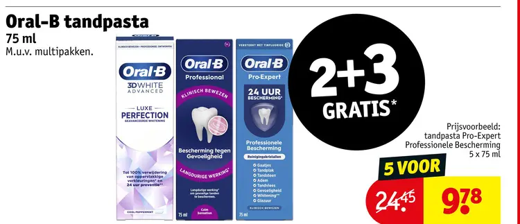 Aanbieding: Oral-B tandpasta