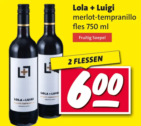 Aanbieding: merlot-tempranillo