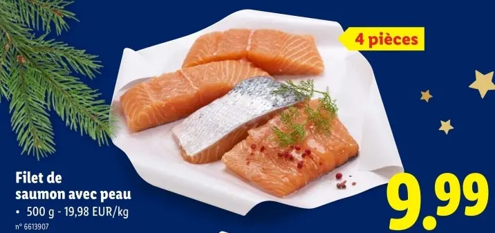 Offre: Filet de saumon avec peau