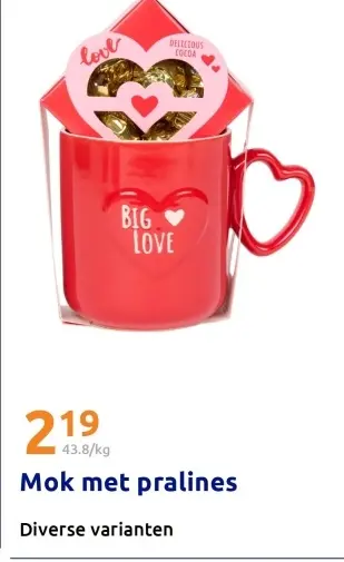 Promotie: Mok met pralines