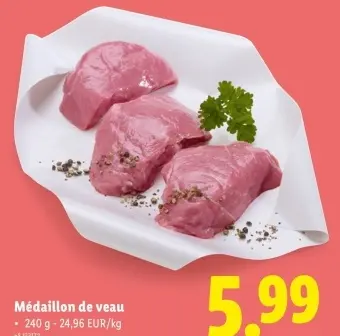 Offre: Escalope de veau à la milanaise