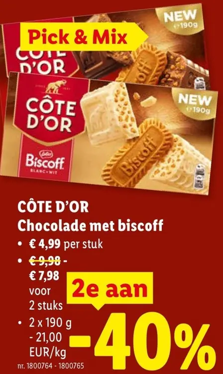Promotie: Chocolade met biscoff