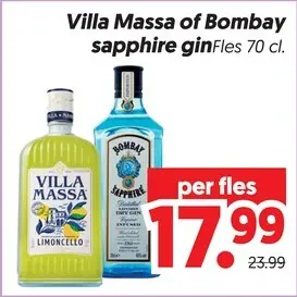 Aanbieding: Villa Massa of Bombay sapphire gin