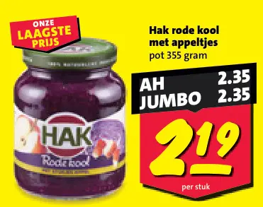 Aanbieding: Hak rode kool met appeltjes