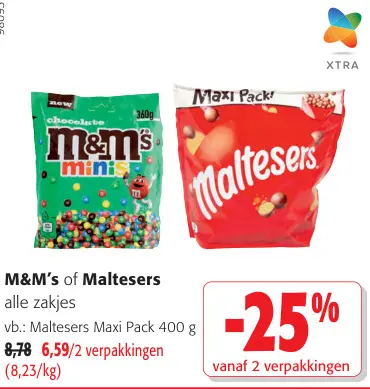 Promotie: M&M's of Maltesers