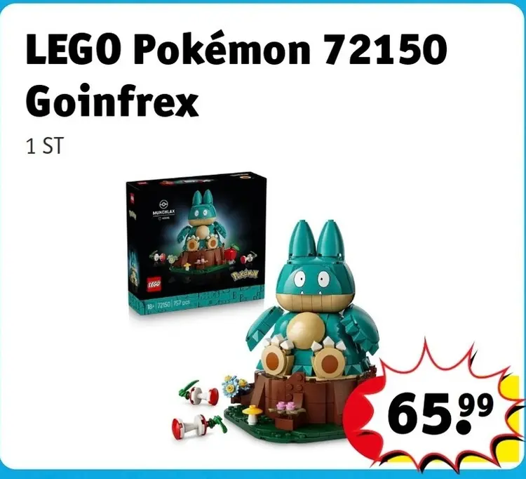 Offre: LEGO Pokémon 72150 Goinfrex