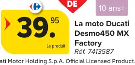 Offre: La moto Ducati Desmo450 MX Factory