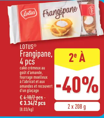 Offre: Lotus Frangipane