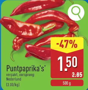 Promotie: Puntpaprika's