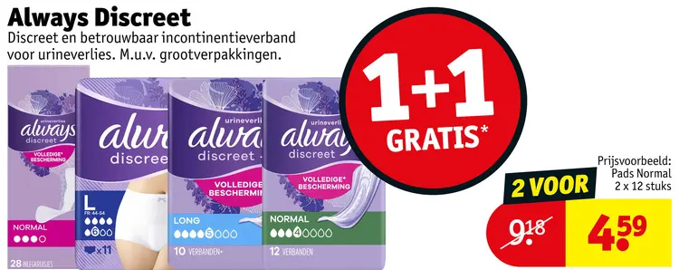 Aanbieding: Always Discreet