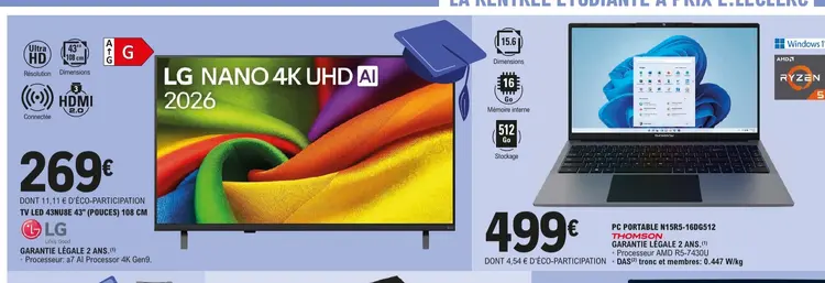Offre: Tv led 43nu8e